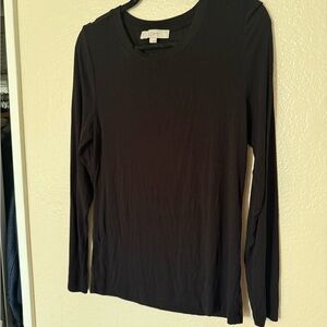 LOFT Classic Black Long Sleeve Tee